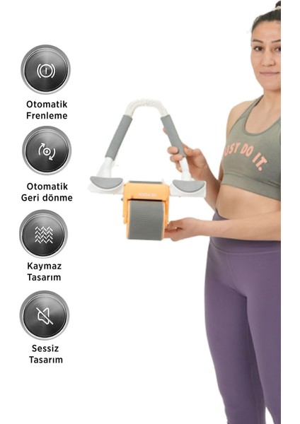 Ab Wheel Roller Çek Bırak Dirsek Destekli Mekik Aleti Karın Egzersiz Tekeri 2025 Ab Whell