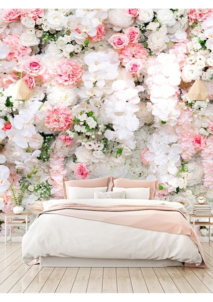 Duvar Kağıdı Güller Desenli Yırtılmaz Silinebilir Sağlıklı Tekstil Duvar Kağıdı fiyatları