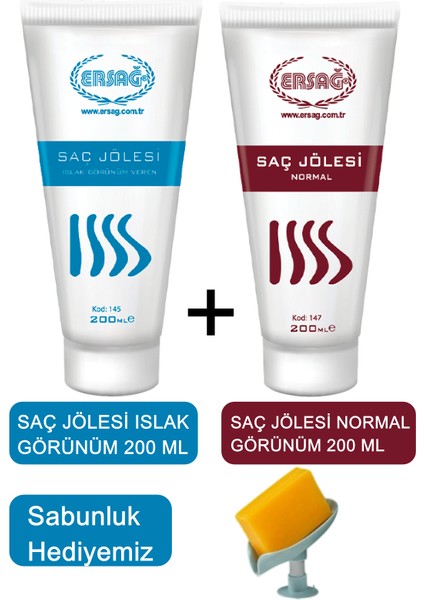 Saç Jölesi Islak ve Normal Görünüm - Sabunluk Hediyemiz 147.145-18