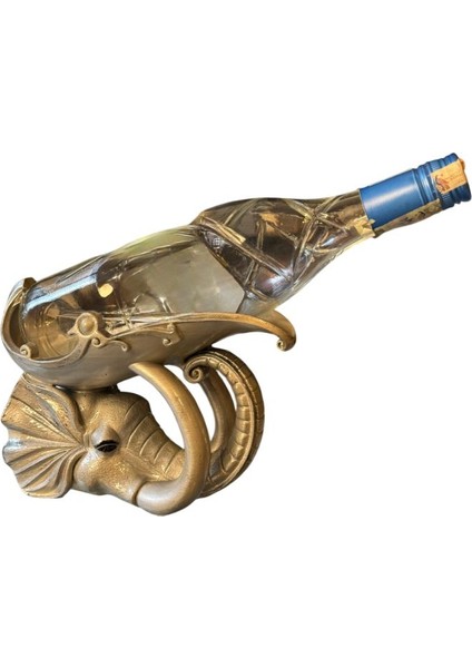 Fil Figürlü Şaraplık - El Işçiliği ile Boyama (Gümüş) fiyatları