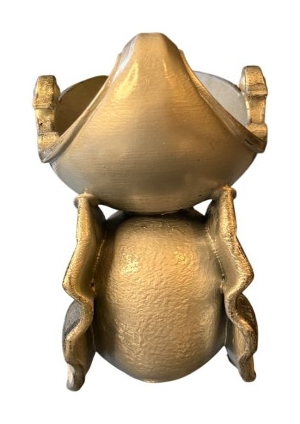 Fil Figürlü Şaraplık - El Işçiliği ile Boyama (Gümüş)