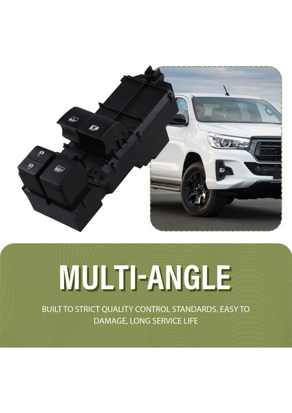 Toyota Hilux 2015-2021 Için Ön Sol Cam Kontrol Anahtarı Düğmesi 84820-0K310 Power Master Cam Kaldırma Anahtarı (Yurt Dışından) indirimleri
