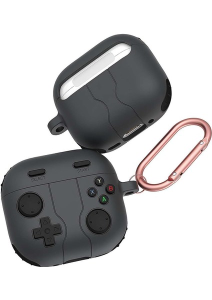 Apple Airpods Pro 3. Nesil (2025) Uyumlu Silikon Kılıf Anahtarlıklı Kılıf [gampad Tasarımı] modelleri