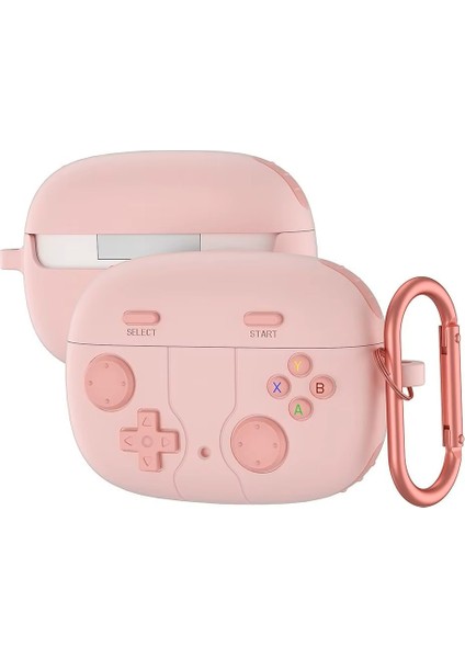 Apple Airpods Pro 3. Nesil (2025) Uyumlu Silikon Kılıf Anahtarlıklı Kılıf [gampad Tasarımı]