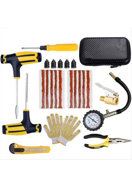 Araba Lastiği Tamir Kiti Lastik Delinme Acil Lastik Şeritleri Karıştırma Tutkal Tamir Aracı Kiti Araba Aksesuarları (Yurt Dışından)