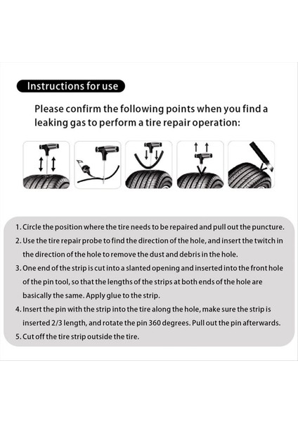 Araba Lastiği Tamir Kiti Lastik Delinme Acil Lastik Şeritleri Karıştırma Tutkal Tamir Aracı Kiti Araba Aksesuarları (Yurt Dışından) indirimleri