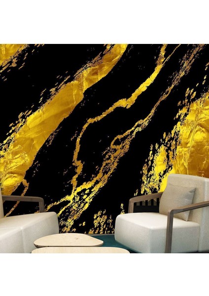 Duvar Kağıdı Siyah Gold Desenli Isı ve Ses Yalıtımlı Sağlıklı Tekstil Duvar Kağıdı fiyatları