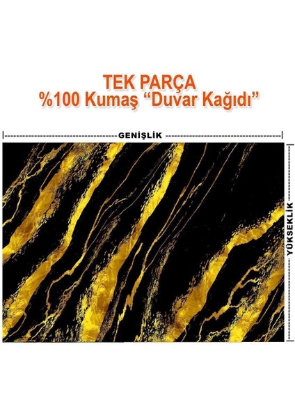 Duvar Kağıdı Siyah Gold Desenli Isı ve Ses Yalıtımlı Sağlıklı Tekstil Duvar Kağıdı indirimleri