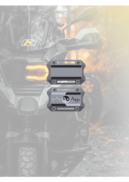 Motor Için Crash Bar Yin Yang Dayanıklı Motor Koruma Aksesuarı (Yan Tampon)