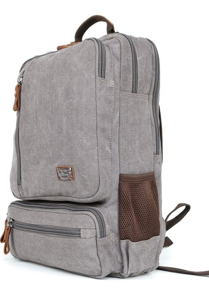 Taşımanız Gereken Her Şey Için: 17 Inç Yağmur Geçirmez Kanvas Sırt Çantası" Gri fırsatları