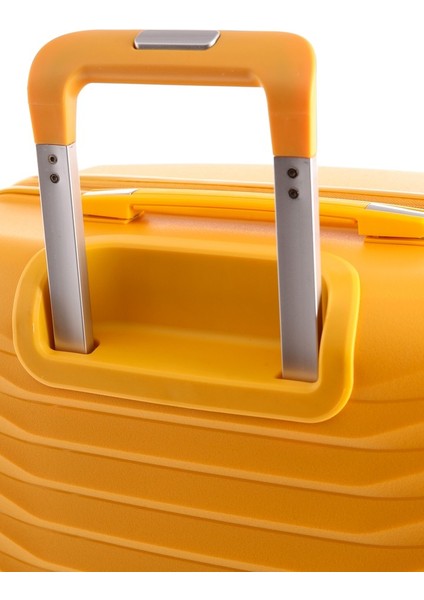 Seyahatleriniz Için Mükemmel Partner: Ultra Dayanıklı 3'lü Set Valiz & Bavul Sarı