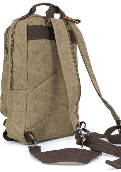 "stil ve Fonksiyonun Mükemmel Dengesi: Çok Gözlü Mini Kanvas Sırt Çantası Haki fırsatları