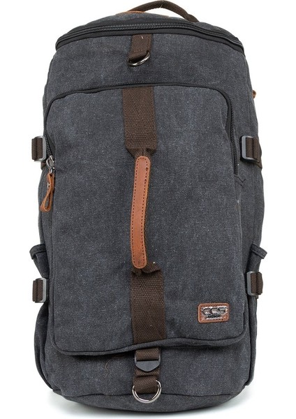 Sırt Çantası ve Valiz Çantası : Iki Işlev, Bir Kanvas Kumaş Çanta Siyah