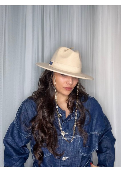 Tasarım Aksesuarlı Panama Fötr Şapka modelleri