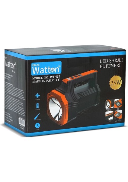 LED Şarjlı El Feneri 25W WT-417 ( Lisinya ) fiyatları