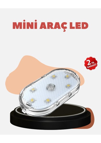 USB Şarjlı Kablosuz Manyetik Montajlı Mini LED Işık