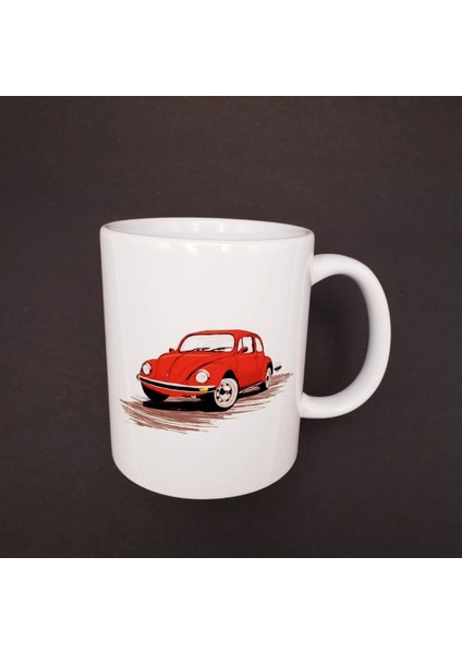 Kırmızı Vosvos Baskılı Kupa - Lisinya