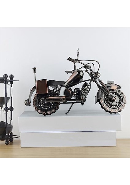 Motosiklet Hediyeler Erkekler Için Benzersiz, Doğum Günü Hediyeleri Erkekler ve Kadınlar Için Biniciler, Vintage Ofis Dekor, Hurda Metal Motosiklet Sanat Bir (Yurt Dışından) indirimleri