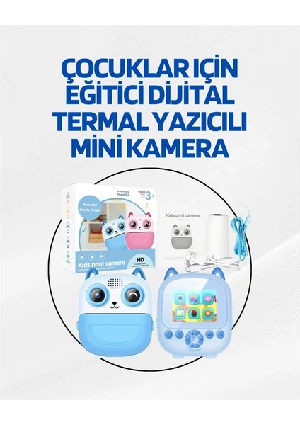 Dijital Termal Yazıcılı Mini Kamera – Hd Video & Anında Fotoğraf Çıktısı
