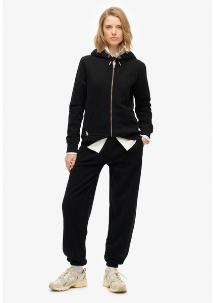 Kapüşon Yaka Siyah Kadın Sweatshırt W2012477A