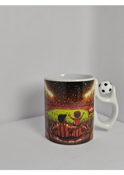 Galatasaray Taraftarına Özel Kişiselleştirilebilir Porselen Kulplu Bardak