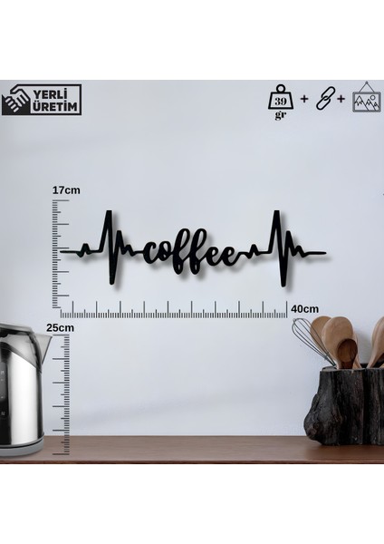 Coffee Loading Yazılı Duvar Süsü – Yuvarlak Sert Plastik 20X20 cm indirimleri