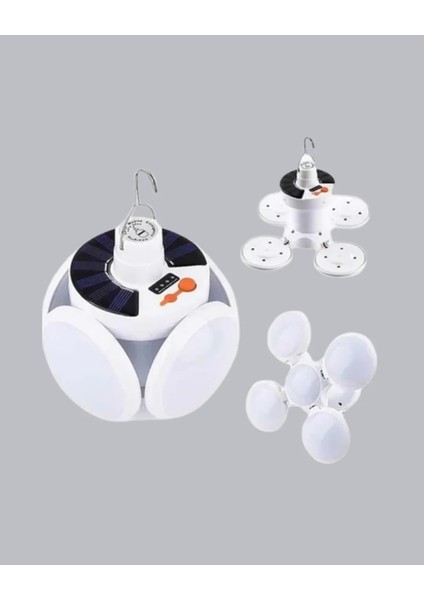 5 Kanatlı Solar Kamp Lambası – USB Şarjlı, Taşınabilir, IP65 Su Geçirmez Bahçe Lambası fırsatları