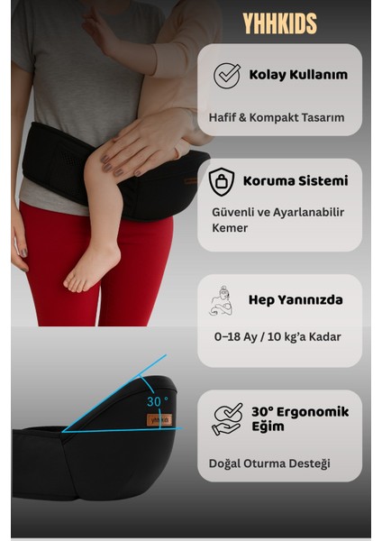 Ergonomik Ana Kucağı Bebek Taşıyıcı – Bel Destekli Kanguru, Baby Sling, Pratik Bebek Taşıma Çantası (Yurt Dışından) modelleri