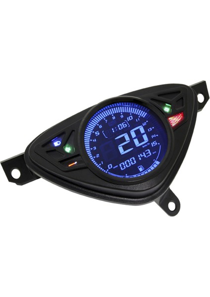 Motosiklet Hız Ölçer Renkli LCD Sıcaklık Yağ Göstergesi Ayarlanabilir Kilometre Sayacı Yamaha Mıo (Yurt Dışından)