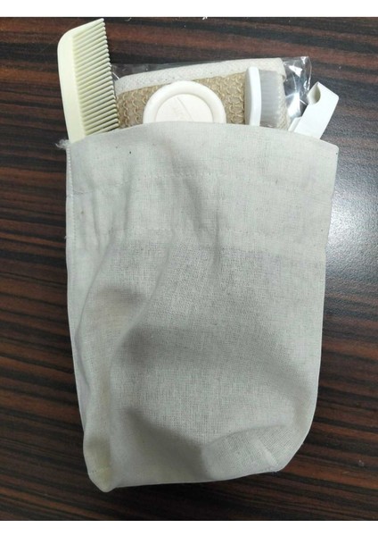 Doğal Jüt Banyo Lifi Seti – Tarak, Sabun & Diş Fırçası Dahil | Ipli, El Geçmeli | Bez Poşetli fırsatları