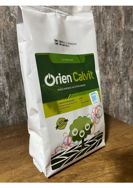 Orien Calvit 1kg Yüzde 40KALSIYUM Içerikli Doğal Kalsiyum