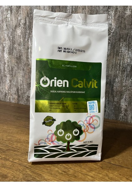 Orien Calvit 1kg Yüzde 40KALSIYUM Içerikli Doğal Kalsiyum fiyatları