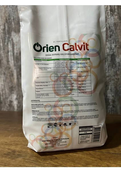 Orien Calvit 1kg Yüzde 40KALSIYUM Içerikli Doğal Kalsiyum fırsatları