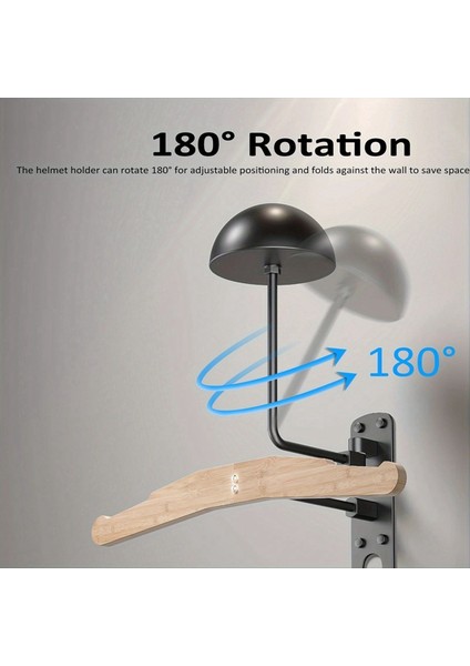 Motosiklet Kask Rafı 180° Rotasyon Duvara Monte Kask Depolama Standı Kask Askısı Yerden Tasarruf Tutucu (Yurt Dışından) modelleri