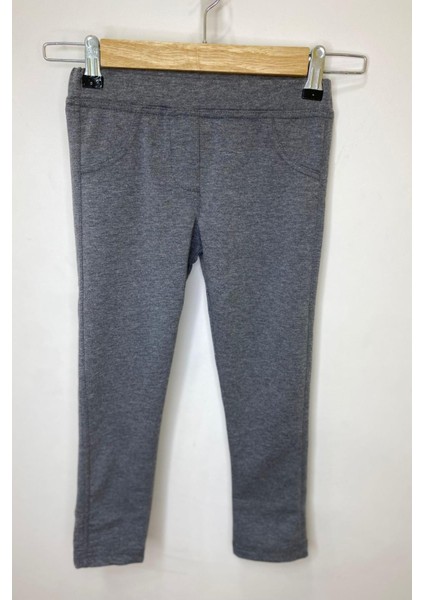 Kız Bebek 1-5 Yaş Penye Uzun Tayt 3157 Füme modelleri