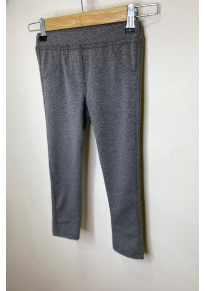 Kız Bebek 1-5 Yaş Penye Uzun Tayt 3157 Füme fırsatları