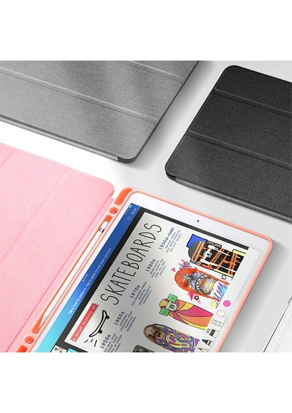 Dux Ducis iPad Pro 12.9 (2017 )Kılıf Kalem Yerli Soft Tpu Mıknatıslı Domo Seri - ?95?69E7-3G3 modelleri