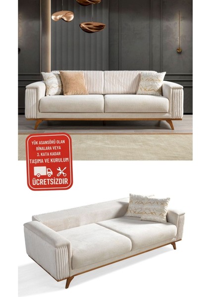 3'lü Kanepe - Sırt Atlamalı Yatak