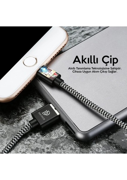Dux Ducis K-One Cable Iphone USB Şarj Kablosu 1 METRE-(5775) - ?39?69E4-9G3039 fiyatları