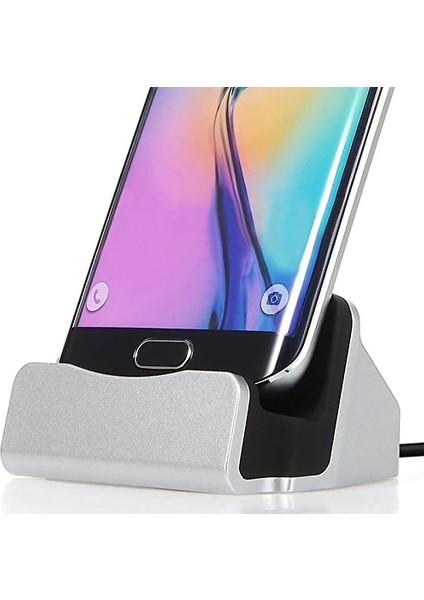 Android Micro USB Şarj 2in1 Standlı USB DOCK-(5775) - ?66?76E2-7G7566 fiyatları