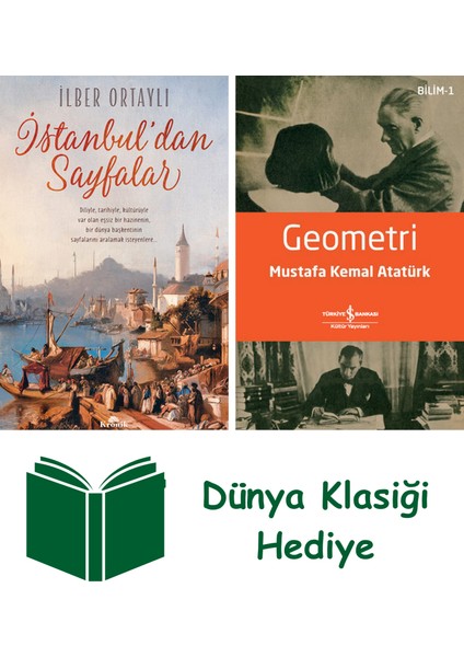 Istanbul'dan Sayfalar + Geometri + Dünya Klasiği Hediye