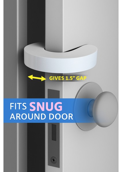 Kapı Çarpma Önleyici 4’lü Set – Bebek Güvenlik Köpük Kapı Stoperi, Parmak Koruyucu