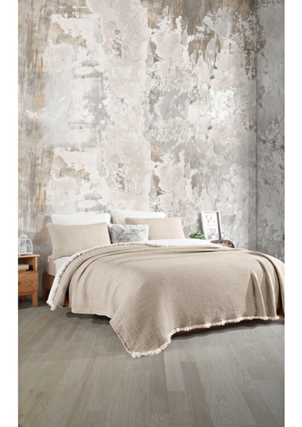 Vizon 6 Kat Müslin Yorgan Silikon Dolgu ile Çift Kişilik 220x240 cm Konforlu Kullanım