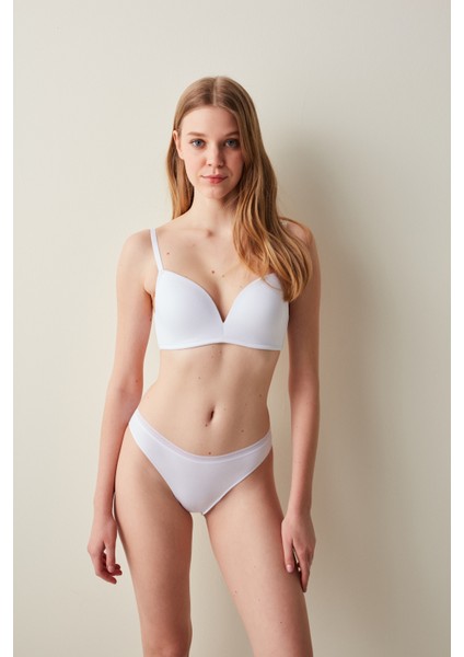 Easy Pamuklu Trim Beyaz Slip Külot