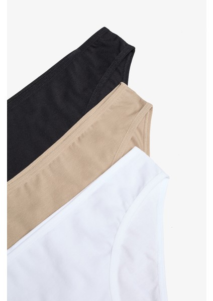 Fresh 3lü Pamuklu Çok Renkli Slip Külot