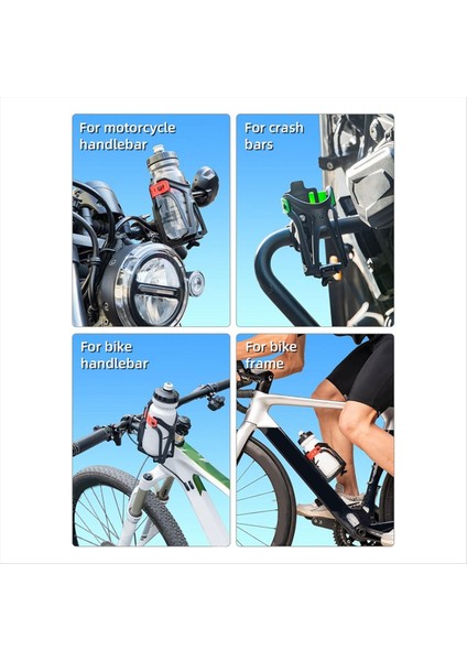 Rockbros Bisiklet Su Şişesi Tutucu Bisiklet Bardak Tutucu Motosiklet Bardak Tutucu, Şişe Boyutu Ayarlanabilir Gidon, Çerçeve Kırmızı (Yurt Dışından) indirimleri