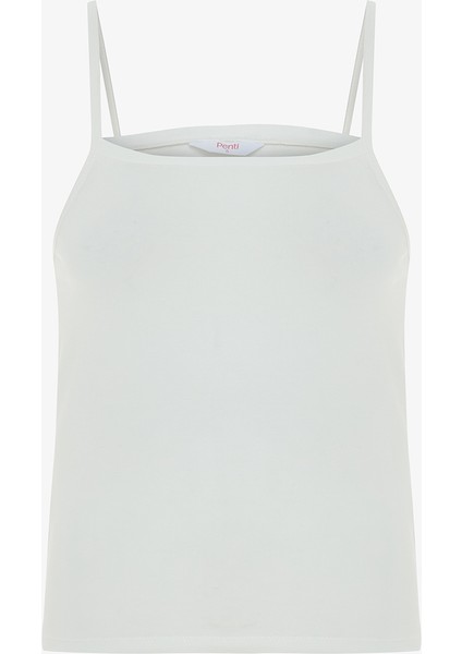 Basic Beyaz Cami Atlet