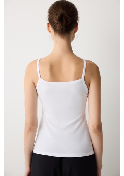 Basic Beyaz Cami Atlet