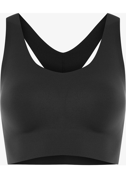 #izbırakmaz Siyah Orta Destek Zero Feel Bra Spor Sütyeni