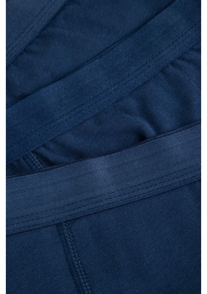 Erkek Pamuklu İndigo 3'lü Boxer